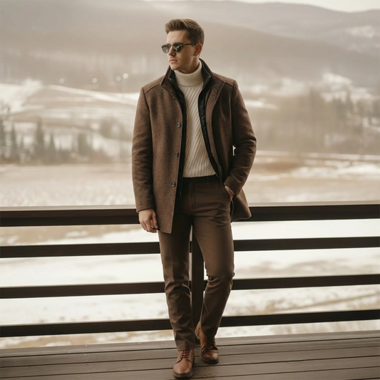 Structured Button Overcoat | Oliver