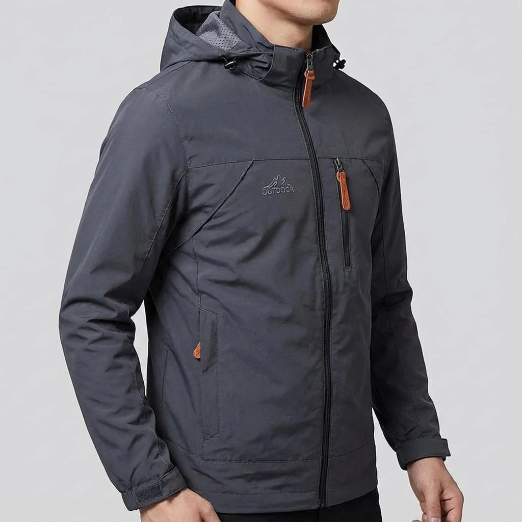 Men’s Hooded Utility Zip Jacket