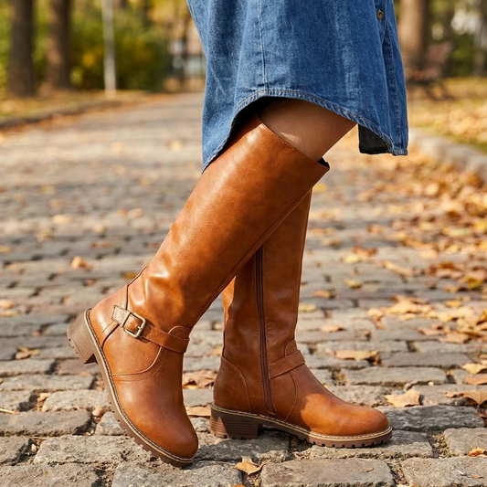 Riley | Women’s Buckle Knee-High Boots