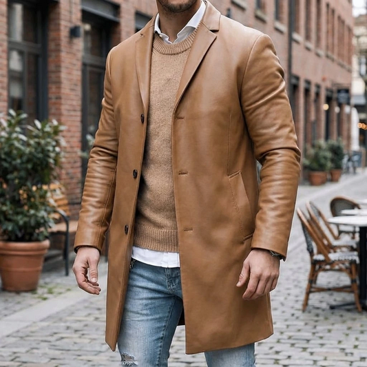 Men's Tailored Button Overcoat | James