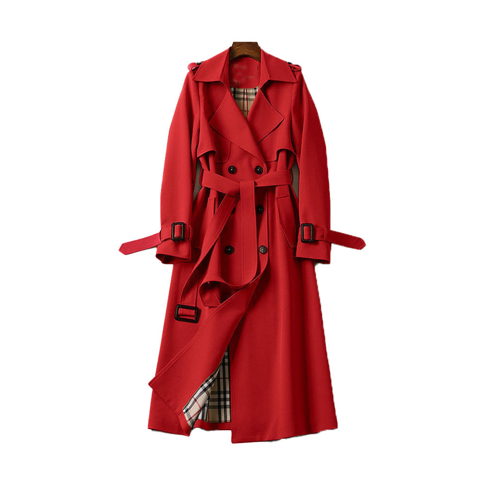 Women’s Double Breasted Trench Coat with Belt