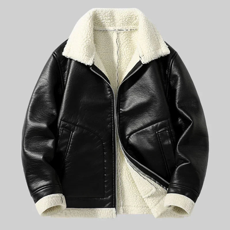 Men’s Fleece-Lined Bomber Jacket