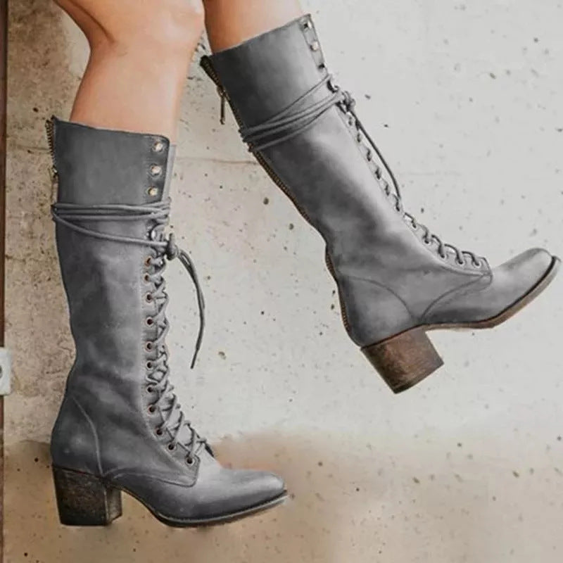 Rowan | Women’s Lace-Up Mid-Calf Boots