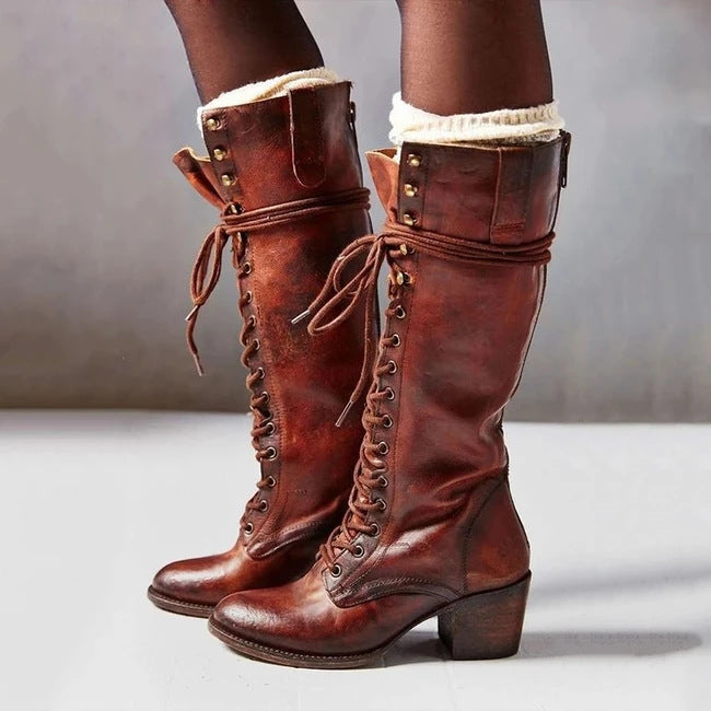 Rowan | Women’s Lace-Up Mid-Calf Boots