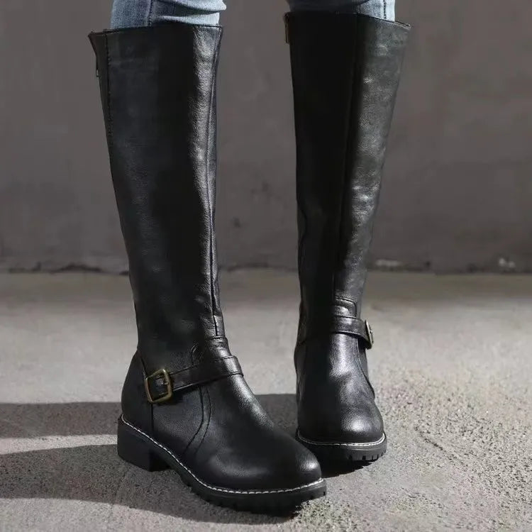 Riley | Women’s Buckle Knee-High Boots