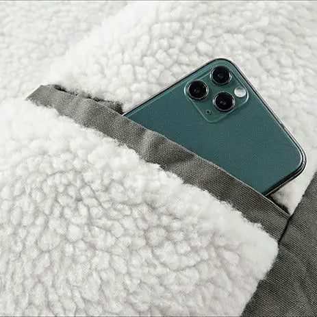 Men’s Hooded Sherpa-Lined Utility Jacket