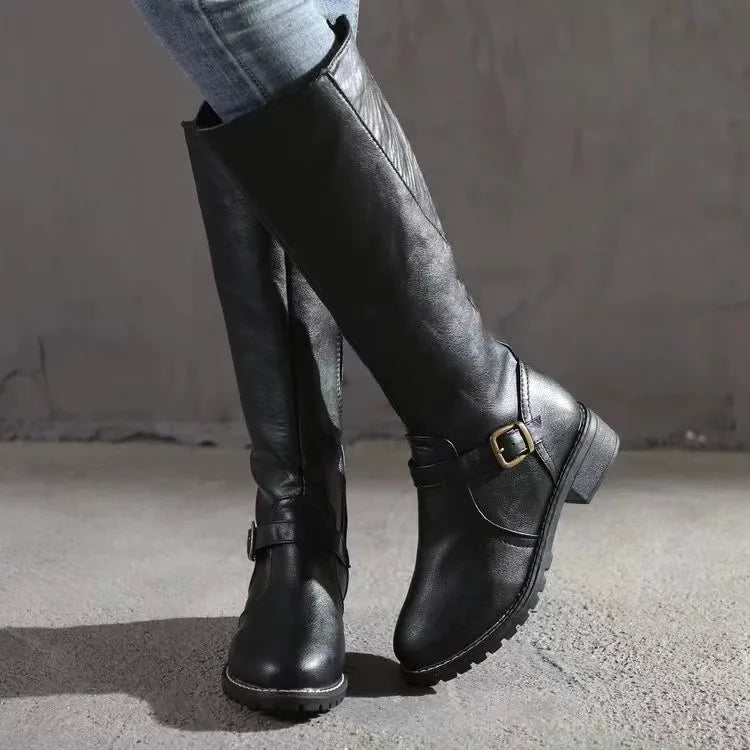 Riley | Women’s Buckle Knee-High Boots