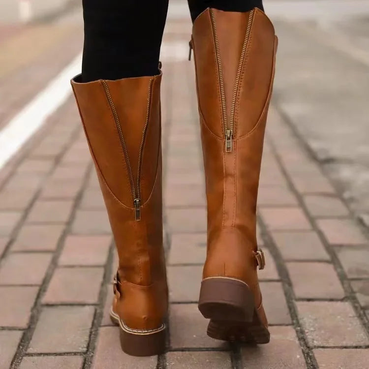Riley | Women’s Buckle Knee-High Boots
