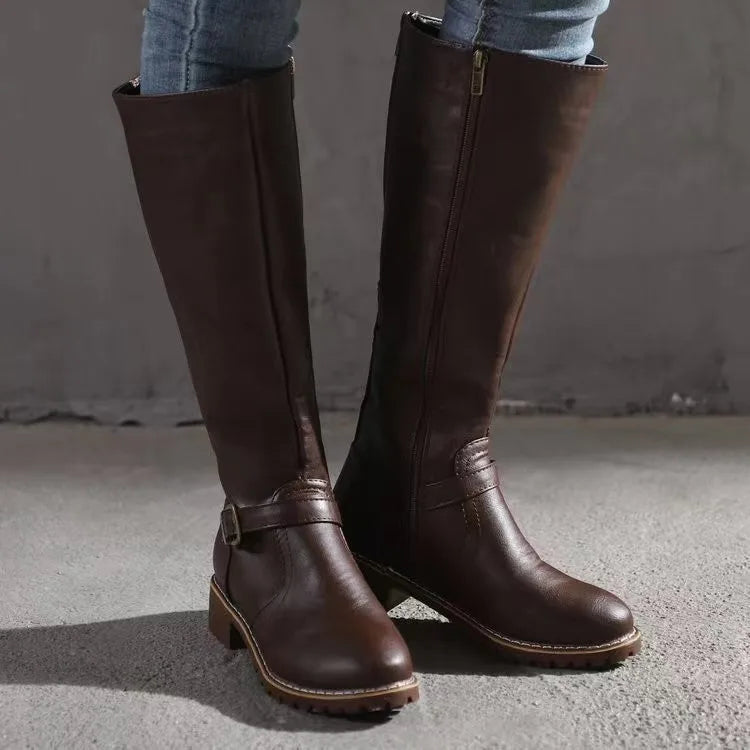 Riley | Women’s Buckle Knee-High Boots
