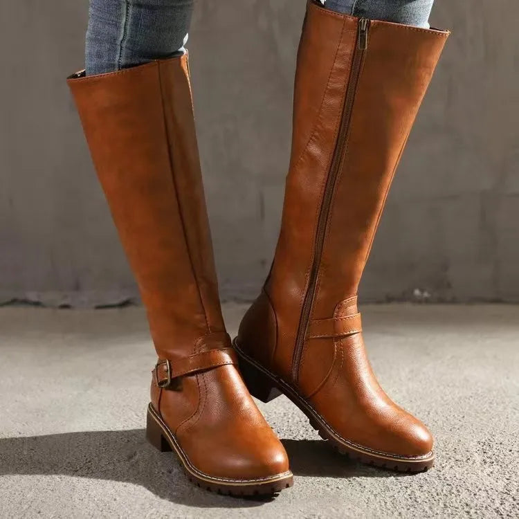 Riley | Women’s Buckle Knee-High Boots