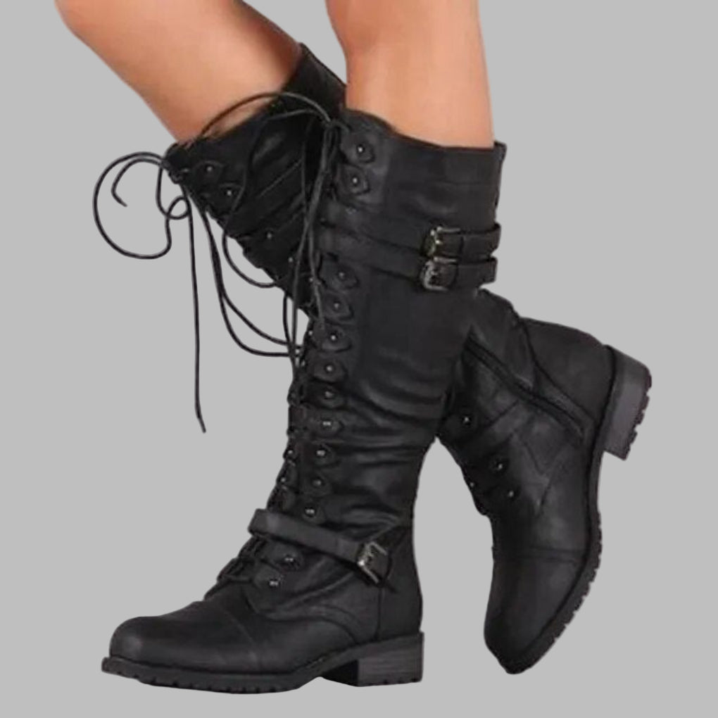 Brittany | Women’s Lace-Up Knee-High Boots