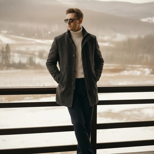 Structured Button Overcoat | Oliver