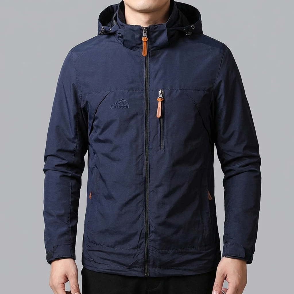 Men’s Hooded Utility Zip Jacket