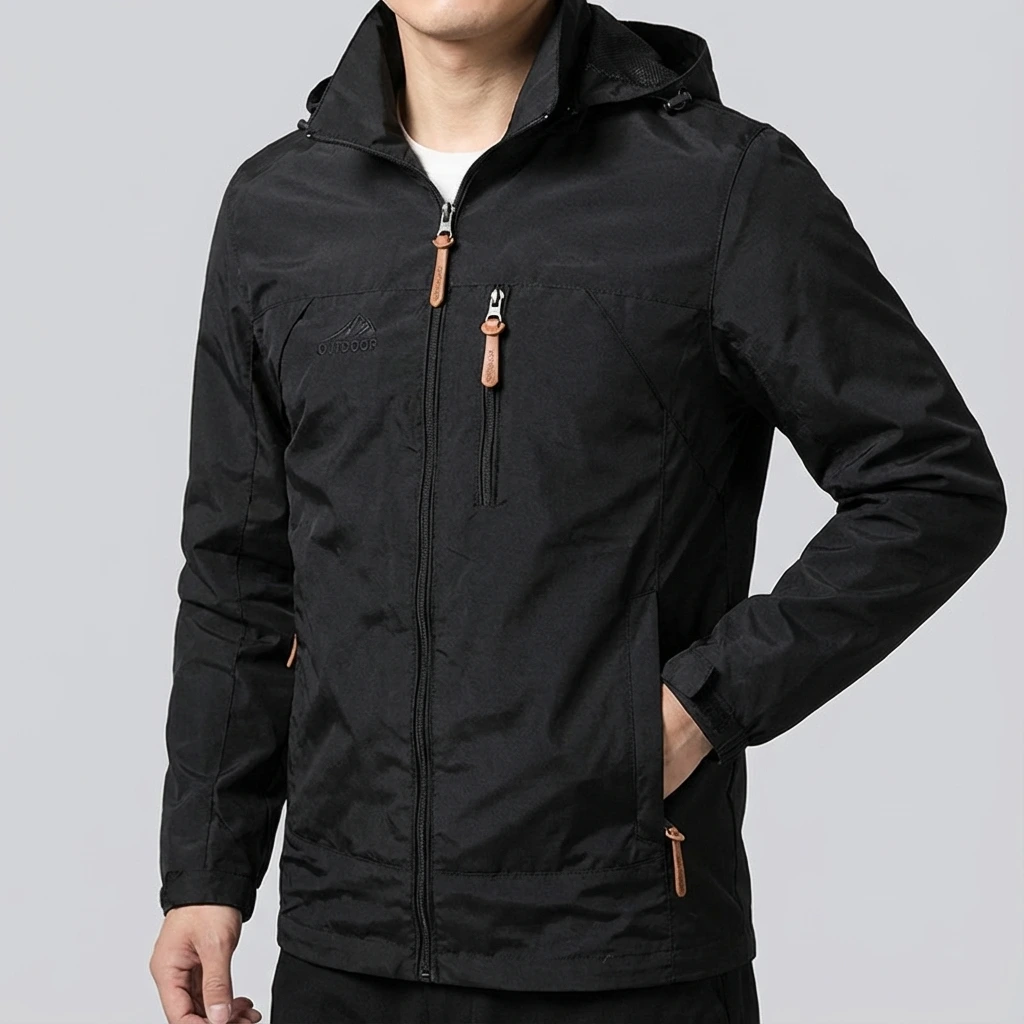 Men’s Hooded Utility Zip Jacket