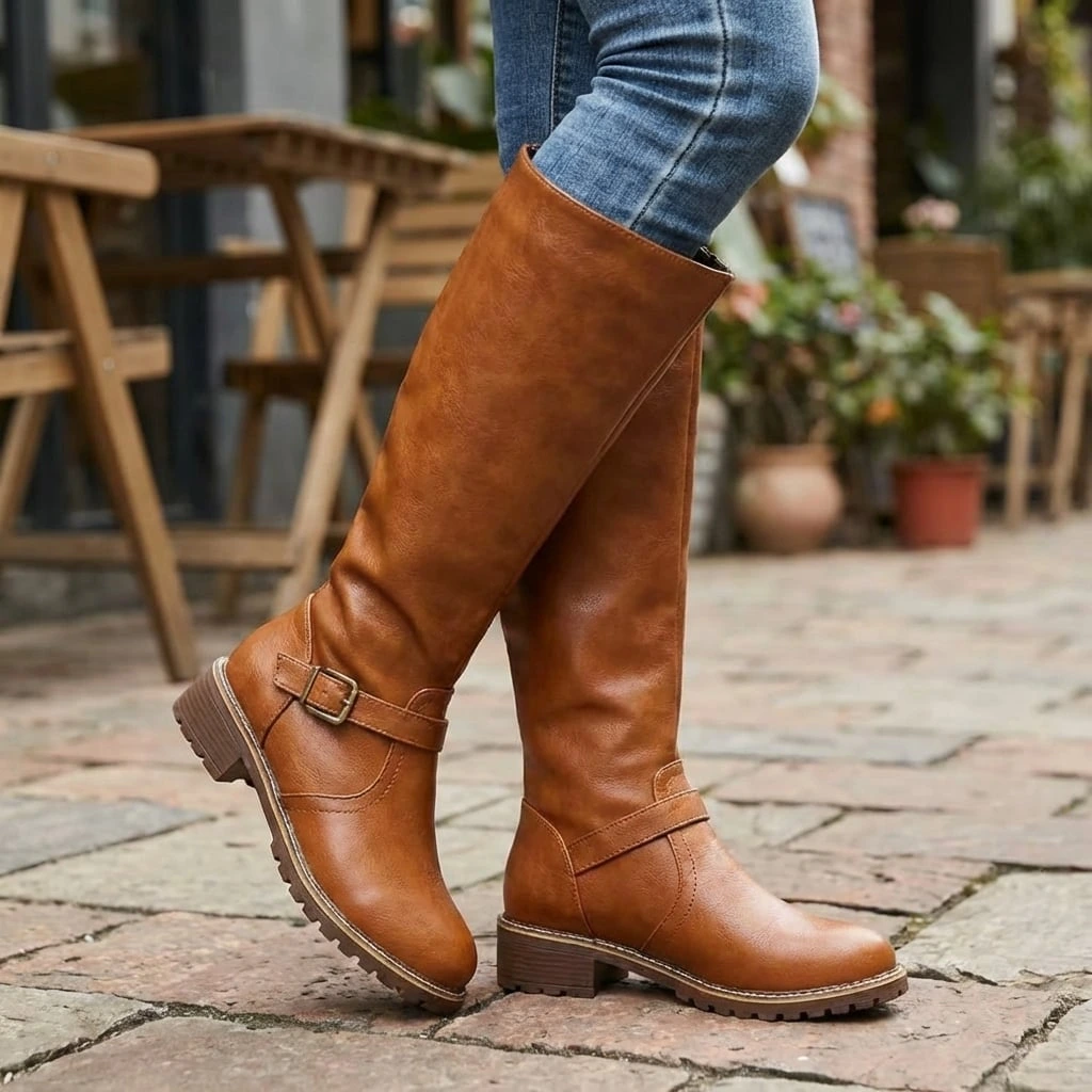 Riley | Women’s Buckle Knee-High Boots