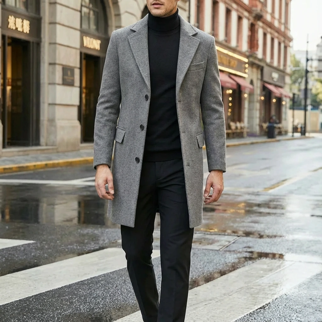 Refined Tailored Overcoat | Marcus