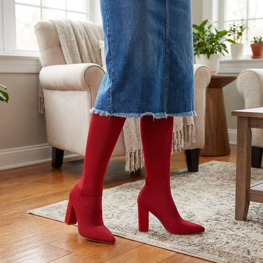 Madison | Women’s Heeled Sock Boots