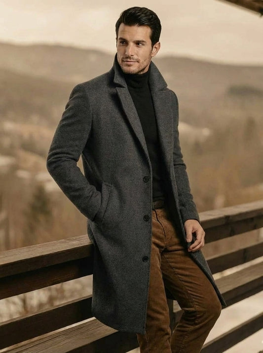 Tailored Wool Overcoat | Elliot