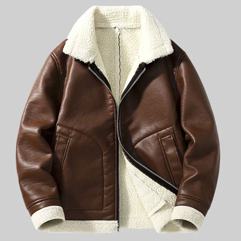 Men’s Fleece-Lined Bomber Jacket