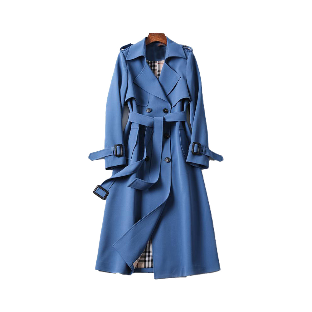 Women’s Double Breasted Trench Coat with Belt