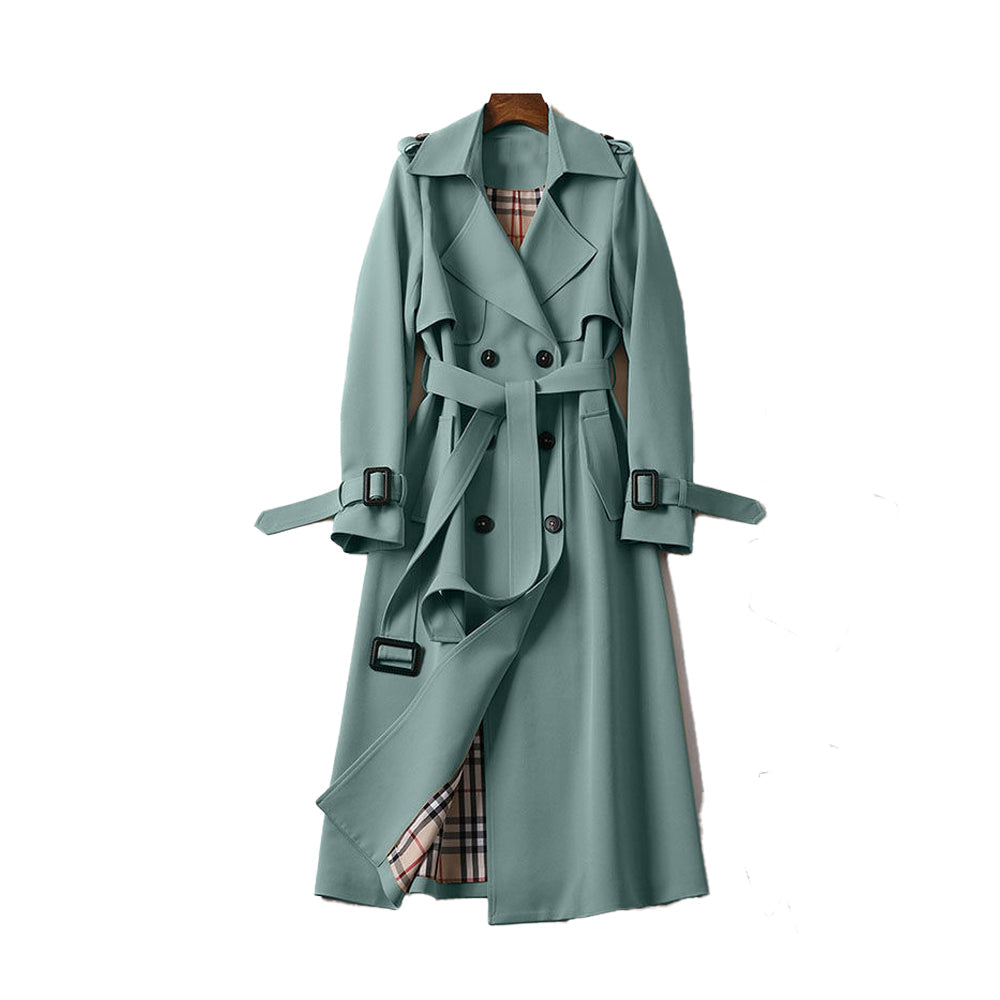 Women’s Double Breasted Trench Coat with Belt