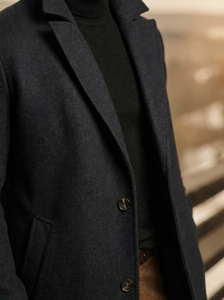 Tailored Wool Overcoat | Elliot