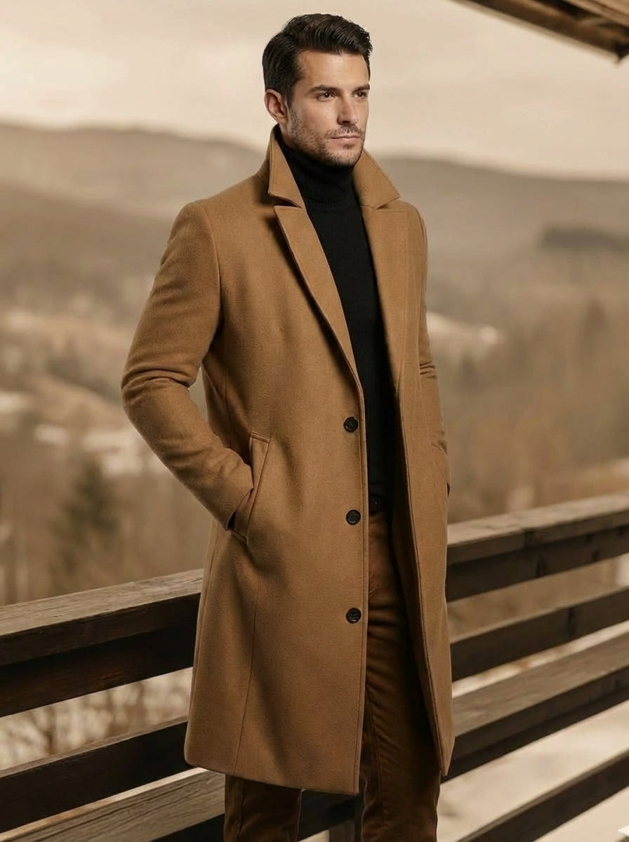 Tailored Wool Overcoat | Elliot