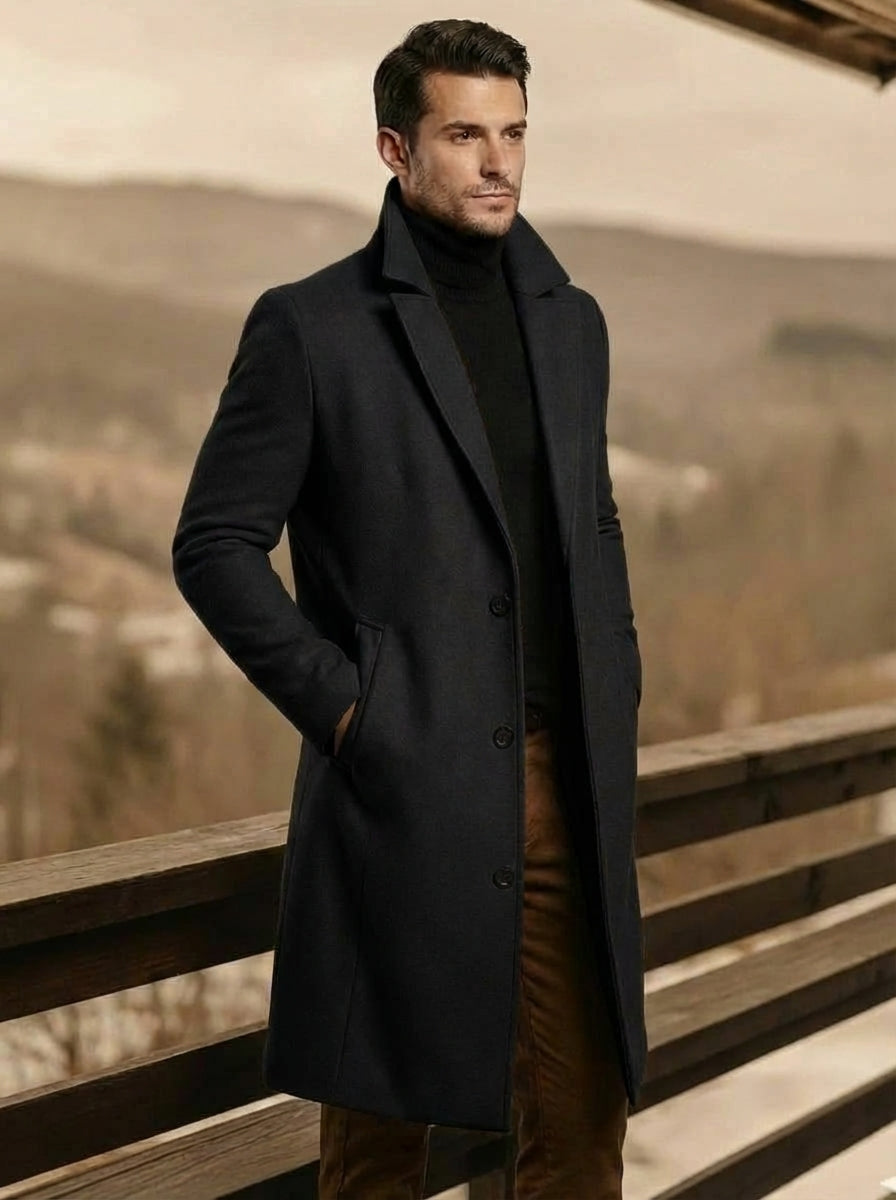 Tailored Wool Overcoat | Elliot